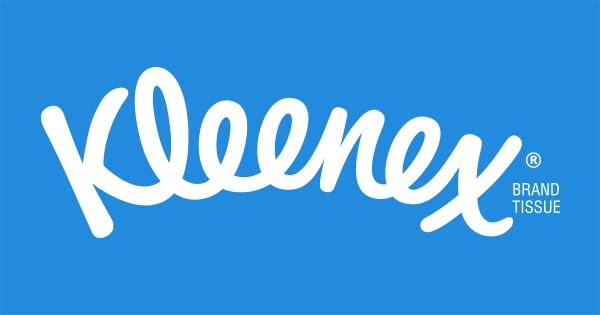 tipos de fuente: el logotipo de kleenex utiliza fuentes de escritura