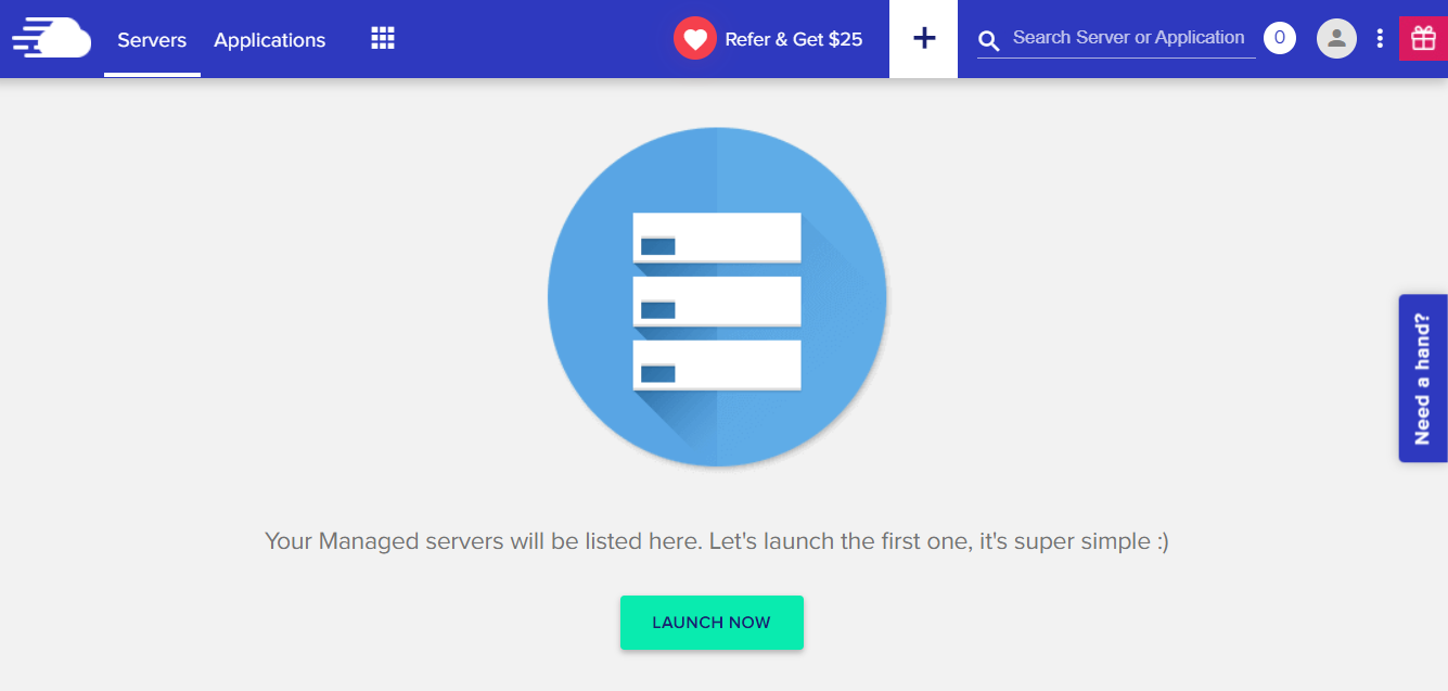 Sitio web de servidores Cloudways