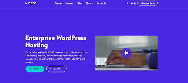 Alternativas VIP de WordPress: sitio de Kinsta