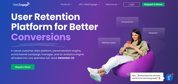 mejores servicios de notificaciones push: webengage