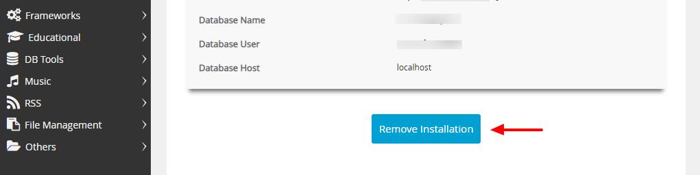 Quitar la instalación