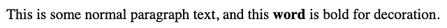 ejemplo de cómo poner texto en negrita en html