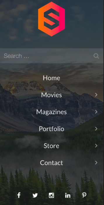 Enchufe de menú elegante
