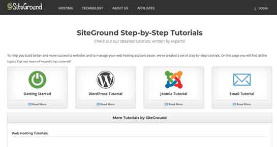 Base de conocimientos de Siteground