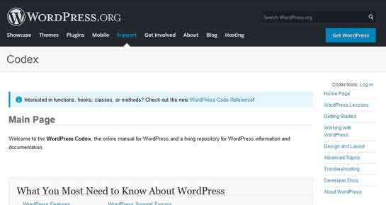 Códice de WordPress