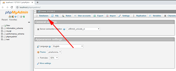 base de datos de WordPress
