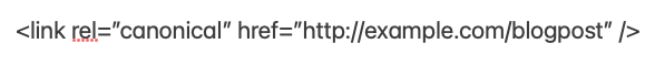 URL canónicas