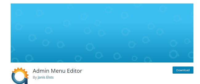 Editor del menú de administración