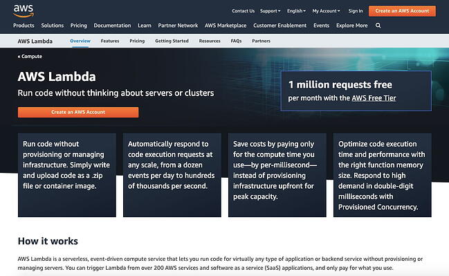 Arquitectura sin servidor: AWS Lambda sin servidor