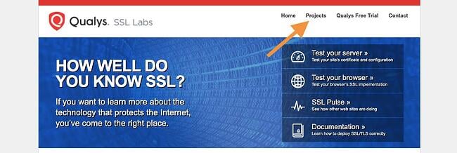 cómo solucionar la falla del protocolo de enlace SSL: Visite SSL Labs