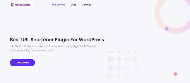 página del producto para wordpress url shortify URL shortener plugin