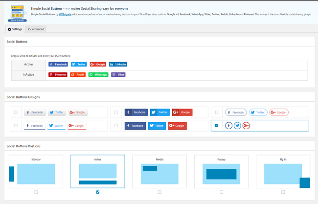 Complemento para compartir imágenes de WordPress: botones simples para compartir en redes sociales