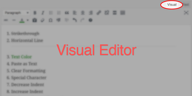 editor visual
