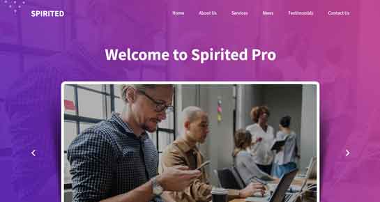 deslumbrante plantilla profesional