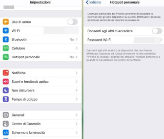 Punto de acceso de iPhone