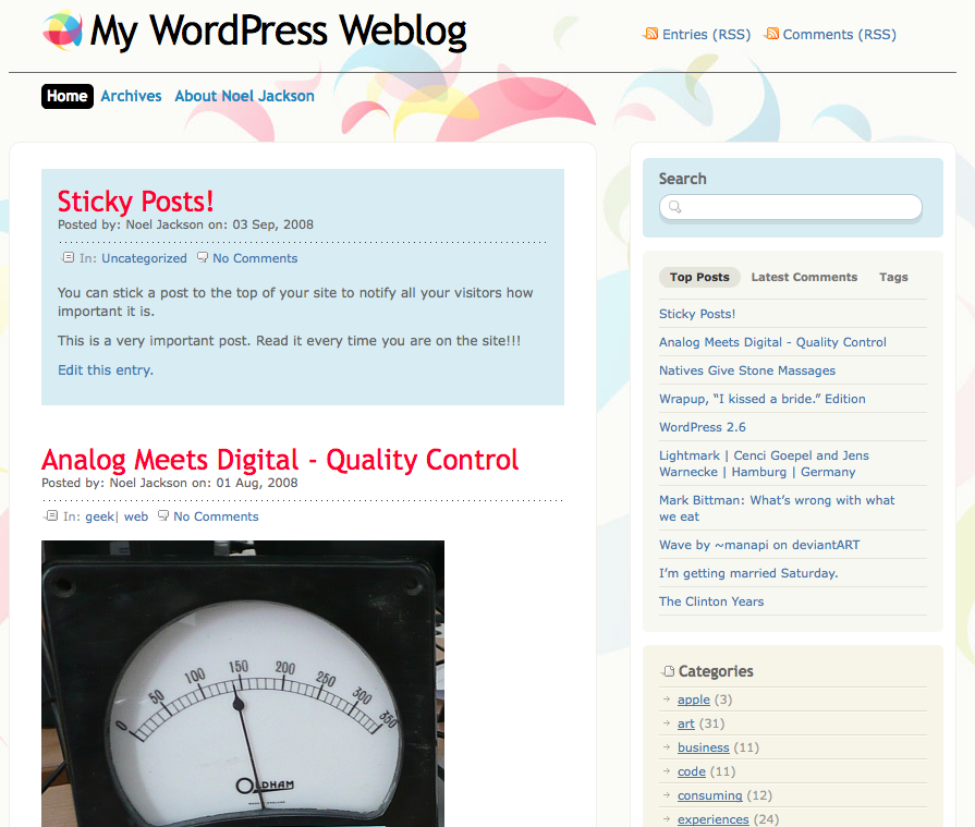 agregar publicaciones fijas