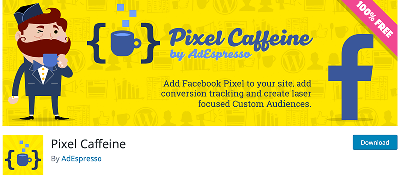 Complemento de wordpress de píxeles para Facebook: cafeína de píxeles