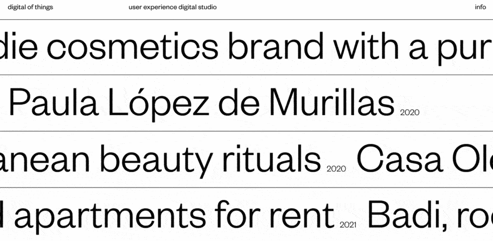 ejemplo de texto de desplazamiento css: agencia de marketing digital