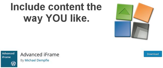 Complemento wordpress iframe: iframe avanzado