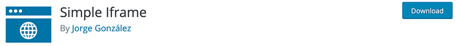 Complemento de wordpress iframe: iframe simple