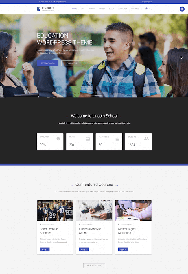 Tema de WordPress de Lincoln