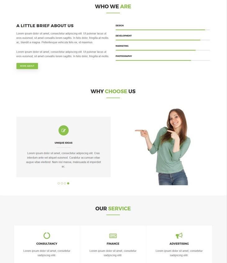 mejor tema de wordpress para diseño de materiales: greatway