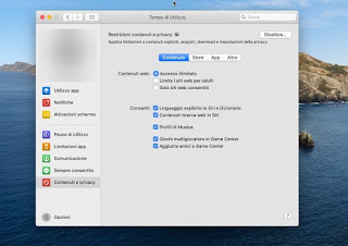 tiempo de uso de Mac mando mac