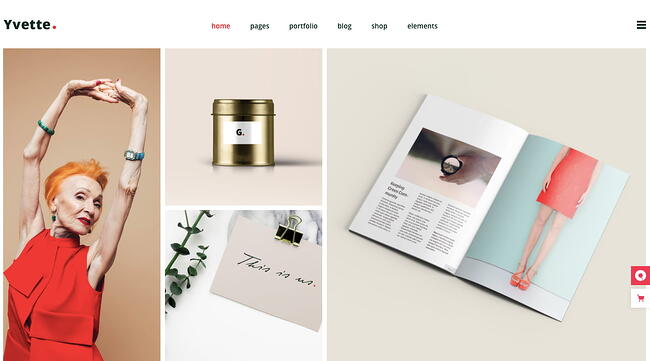 Mejor tema de WordPress estilo pinterest: Yvette