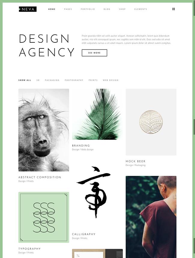 mejor tema de wordpress estilo pinterest: Neva
