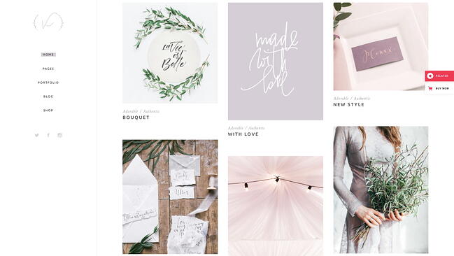 mejor tema de wordpress al estilo de Pinterest: Kanna
