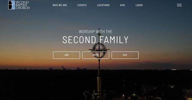 sitios web de la iglesia: Segunda Iglesia Bautista