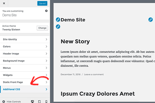 Usando CSS para agregar un botón de hamburguesa.