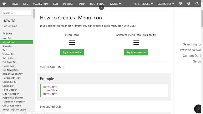 tutorial de hamburguesas de w3schools