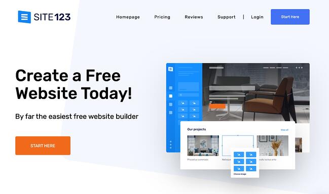 inicio del sitio 123