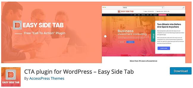 página del producto para la pestaña wordpress pestaña lateral fácil