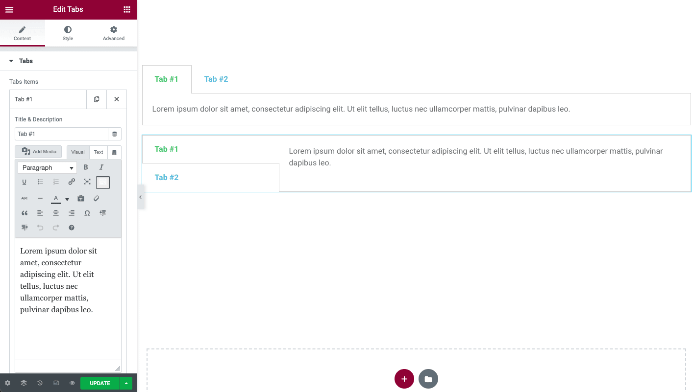 editor de marcadores de wordpress en elementor