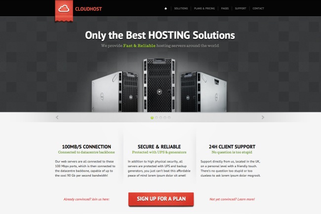 Cloud-Host-WordPress-Tema