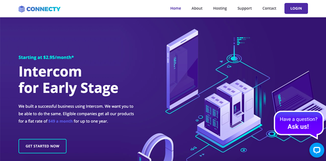 Demostración predeterminada del tema de conexión de WordPress
