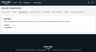 Reproducción automática de Prime Video Autorreproducción