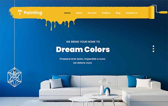 Tema WordPress para empresa de pintura