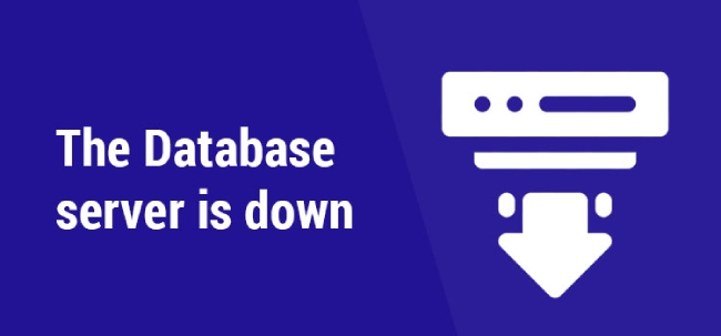 el servidor de la base de datos está caído