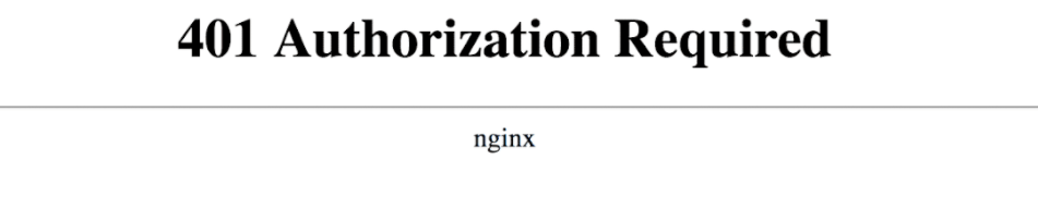 Error 401 no autorizado