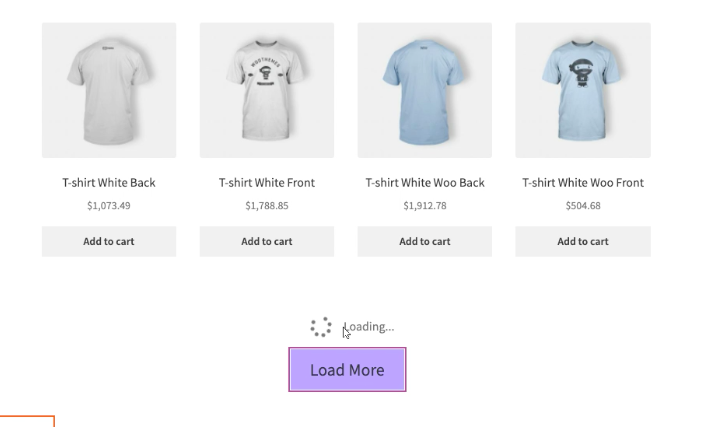 Complemento de desplazamiento infinito de WooCommerce para WordPress