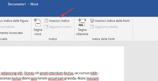 insertar índice de palabras insertar índice