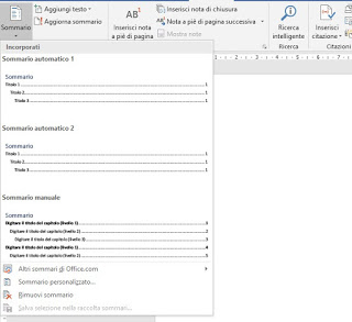 Tabla automática de contenido de palabras. Resumen automático