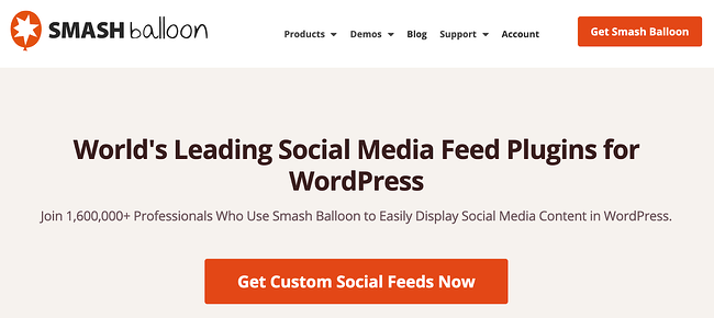 Complemento de Facebook para WordPress - Smash Balloon