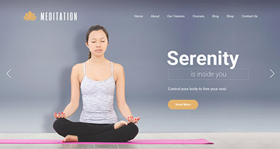 Tema WordPress de meditación