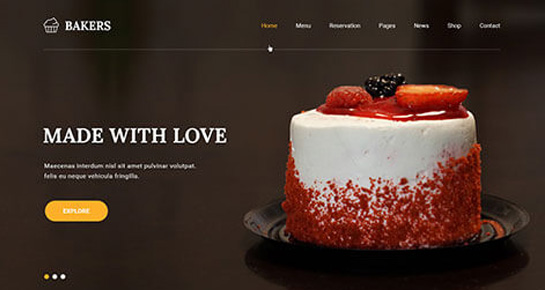 ¡tema de wordpress de panadería!