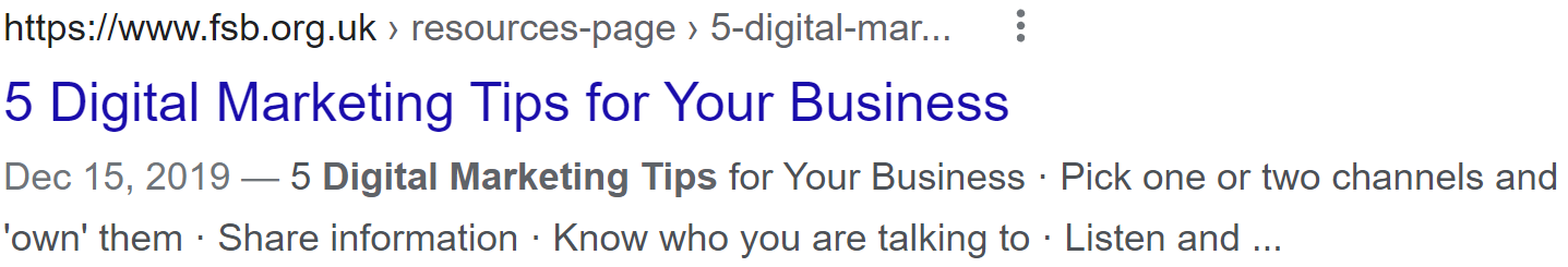 Consejos de marketing digital.