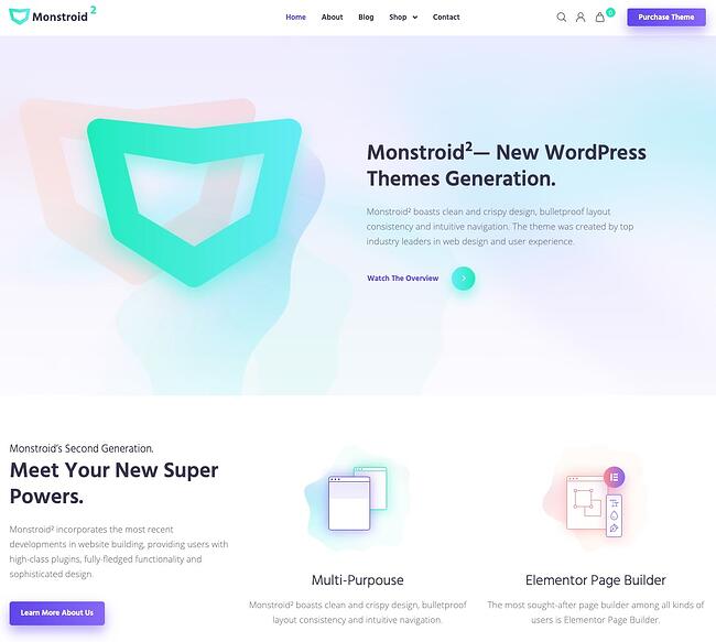 ¡Demostración del tema wordpress del monstruo de Facebook!